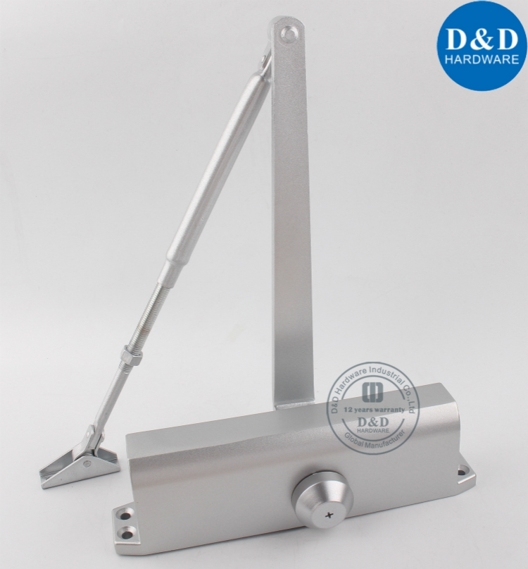 Automatic Fire Rated Door Closer Adjustment 60Kg in Aluminum for Metal