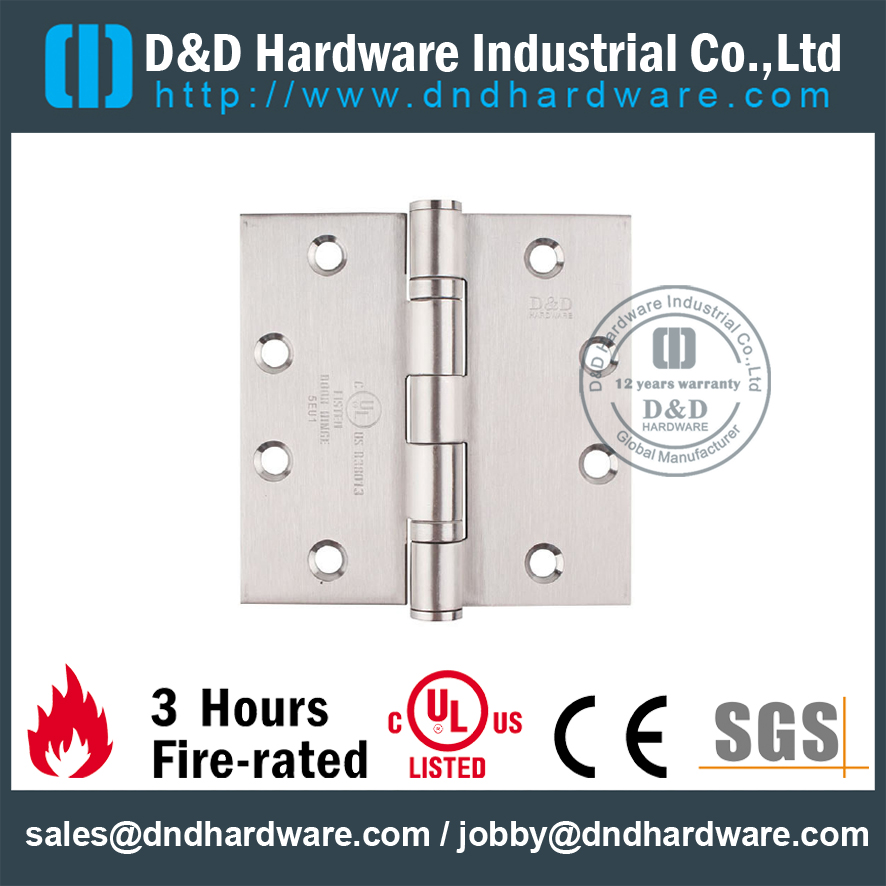 How to install the fire rated door hinge? D&D HARDWARE