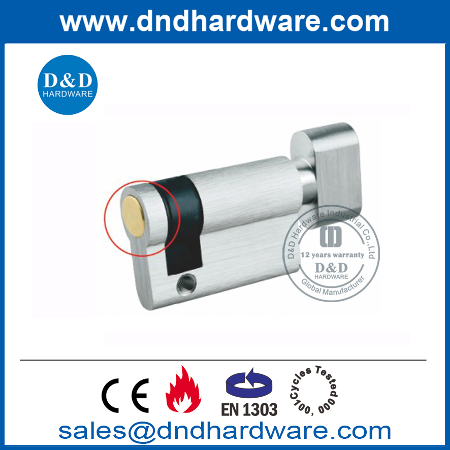 Solid Brass Half Thumbturn Lock Cylinder without KeyDDLC009 from China