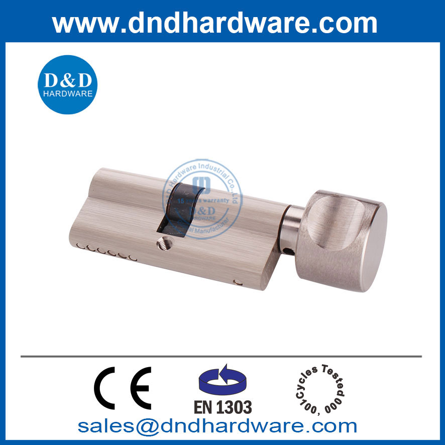 BS EN1303 Satin Nickel Finish Key Cylinder Types Door Lock Cylinders