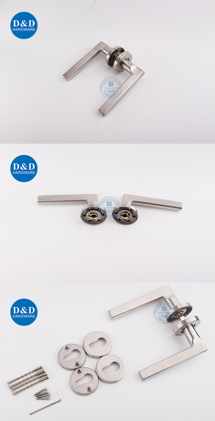 Stainless Steel Modern Door Handles Interior Door Handle for Hotel ...