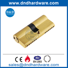 Satin Brass EN1303 Euro Double Lock Cylinder for Internal Door-DDLC003