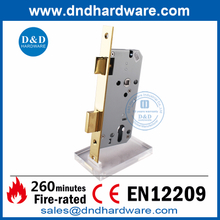 SUS304 CE Polished Brass Mortise Lock for Entrance Door-DDML009