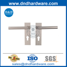 Stainless Steel External Door Mitred Lever Handle on Plate-DDTP009