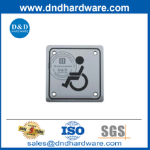 Square Type Stainless Steel Disable Toilet Door Sign Plate-DDSP