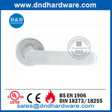 Stainless Steel Solid Lever Commercial Door Handle on Rose-DDSH009