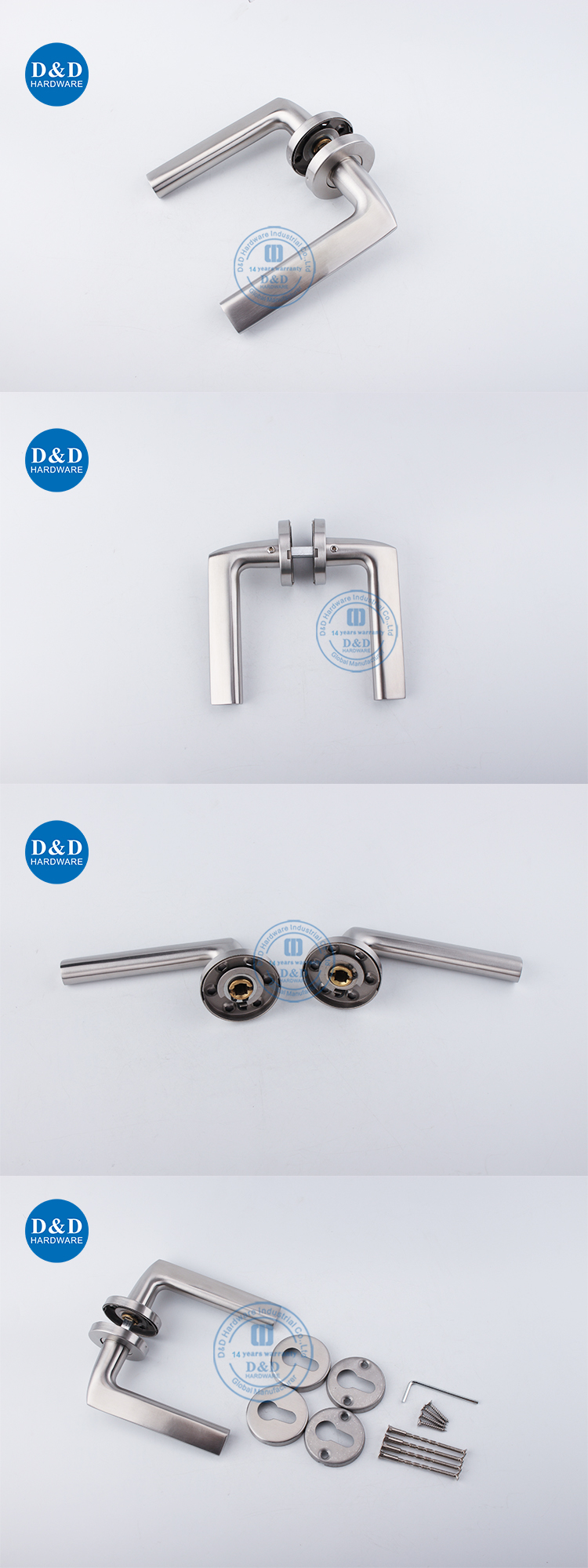 Stainless Steel Office Door Handles Lever Style Interior Door Handles ...