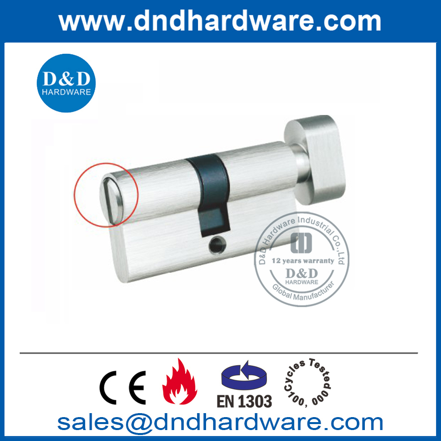 Euro Brass Bathroom Door Lock Cylinder with Thumbturn -DDLC007 from ...
